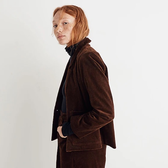 NWT Madewell Corduroy Crop Dorset Blazer Size XXL - Picture 2 of 13